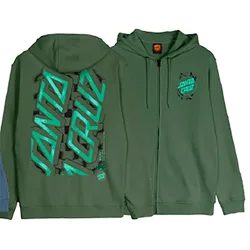 Sweat-shirt à Zip Intersect Ovrszd Dark Moss M