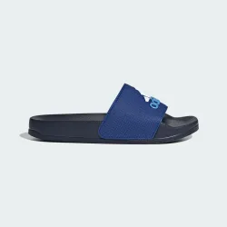 Kids Unisex Adilette Shower Slides - Blue - Size Uk 4