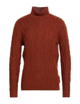 Rollkragenpullover Herren Lederfarben XL Herren