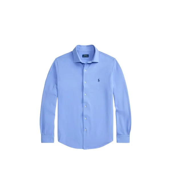Polo Chemise ajustée avec logo en coton - Ralph Lauren - FashionsVida