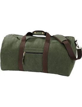 Holdall Unisex Vintage 45Ltr Pack of 2 Duffel Bag - Quadra - FashionsVida
