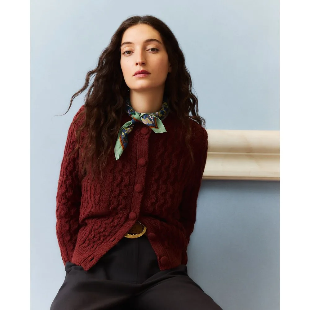 Chaqueta de mujer con trenzas y manga larga - Southern Cotton - FashionsVida