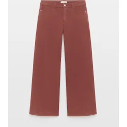 Pantalón recto de mujer con cinco bolsillos