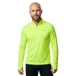 Felpa Con Mezza Zip Launch Yellow / Reflective S