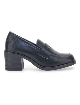 Mocassino con Tacco Nero 170 40