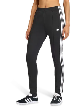 Classic Women Pants - Black - Size L (16-18) - Cotton Jersey - Black - Size: Large - Adidas - FashionsVida