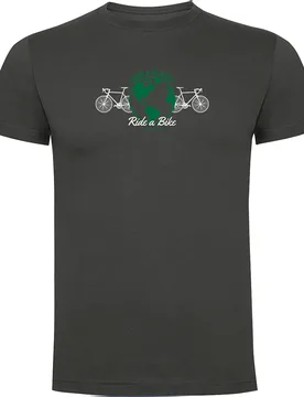 Maglietta A Maniche Corte Save A Planet Dark Grey - Kruskis - FashionsVida