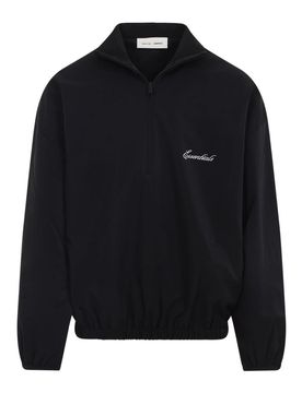 Felpa sportiva in nylon medi zip