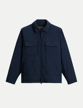 Overshirt mit Daunen-Futter Blau L - Woolrich - FashionsVida