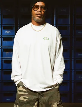 Mens Oversized Man Script Brazil Long Sleeve T-Shirt - White Cotton - Size 2xl - boohooMAN - FashionsVida