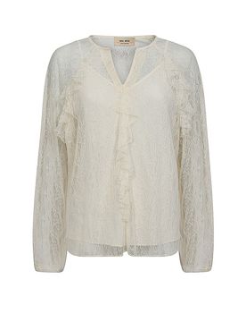 Bluse MMEIKALACE creme XS damen