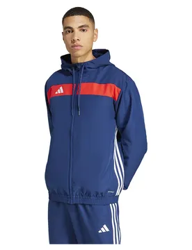 Sweat-shirt à Zip Tiro 25 Essentials Woven Team Navy Blue / Red XL