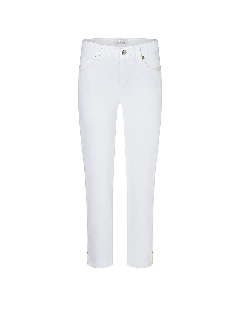 Jeans Slim Fit 7/8 PIPER SHORT blanco 34/L27 - Cambio - FashionsVida