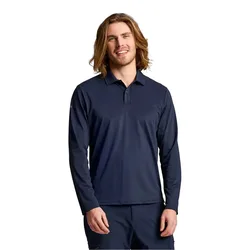 Tech Pique Uv Long Sleeve Polo Dark Navy 3XL Men
