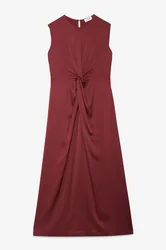 Abito con nodo donna merlot