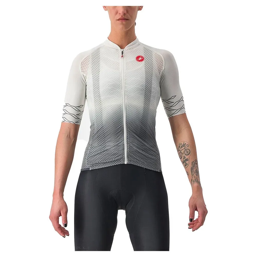 Maglia A Maniche Corte Climber´s 2.0 Ivory / Sage Grey - Castelli - FashionsVida
