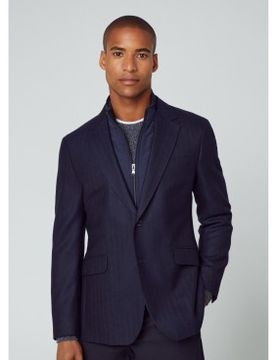 Para hombre. HM443291 Americana Flan (40/34), Casual, Fiesta, Lana, Clásico, Manga larga