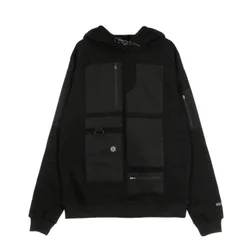 Felpa Cappuccio Uomo Special Pocket Hoodie Black