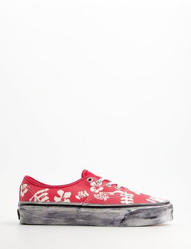 Zapatillas de lona estampado hawaiiano desgastadas - Vans Lx Authentic, 36
