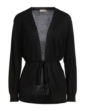 Strickjacke Damen Schwarz 36 Damen - PUROTATTO - FashionsVida