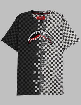Mini Checkered Sketch Graphic T-Shirt