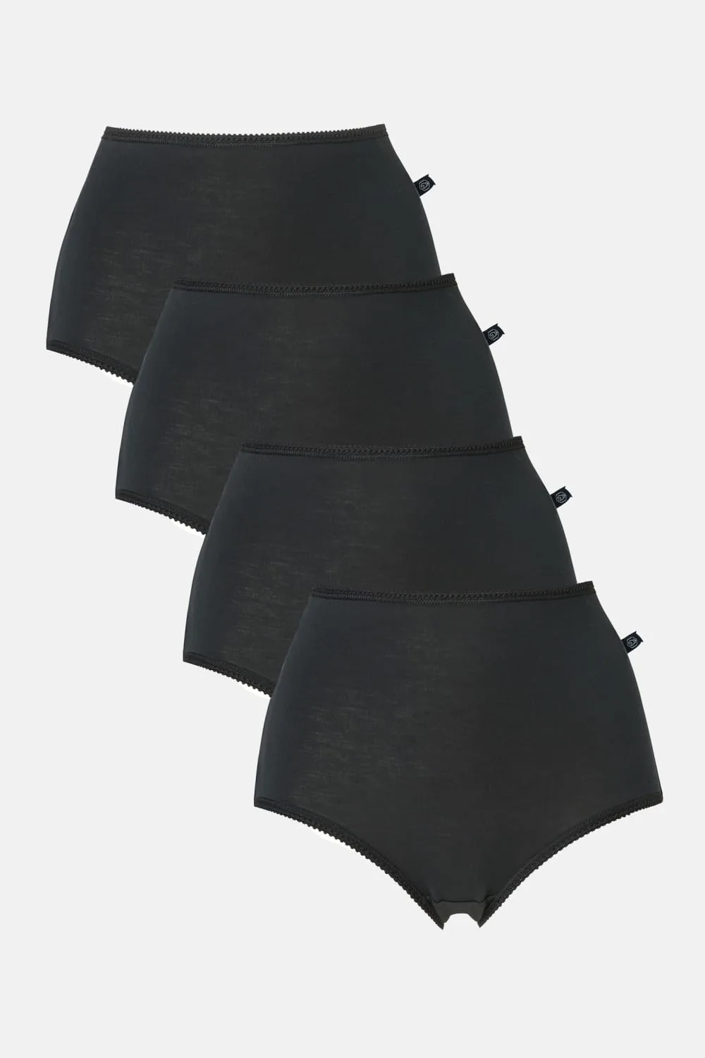 Womens Four-pack Bamboo Full Briefs - - Size: XL - British Boxers - FashionsVida