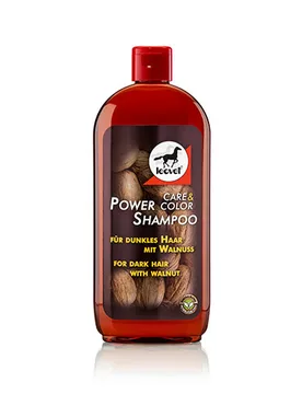 Power Shampoo Walnuss für dunkle Pferde 500ml - Leovet - FashionsVida