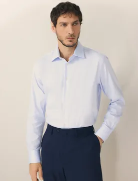 Camisa vestir hombre lisa popelín fácil plancha - Emidio Tucci - FashionsVida
