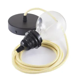 Cables Lampe Suspendue Pendel Pour Abat-jour Rz10 Zigzag 1 M Yellow / Black One Size