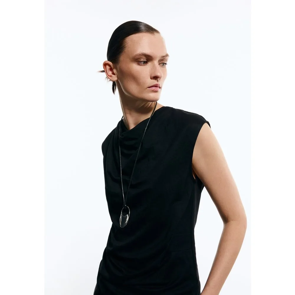 Top sin mangas de mujer con drapeado - Woman Limited El Corte Inglés - FashionsVida