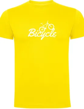 Maglietta A Maniche Corte Bicycle Yellow
