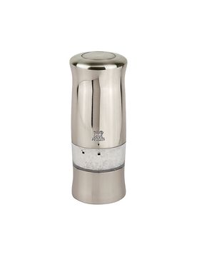 Elektrische Salzmühle ZELI 14cm Edelstahl Optik silber baby