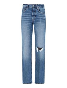 Jeans Dritti Destroyed