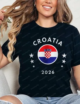 Croatia 2026 Tee Croatia Flag Football Soccer Cotton Shirt Summer Breathable Trend Fan Wear for Games Vintage Men's Clothing - Aliexpress - FashionsVida