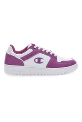 Sneakers Bianche e Viola Con Logo Laterale RD18 2 LOW 37½