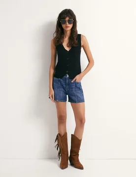 Sfera - Jeans bermuda relajada - Sfera - FashionsVida