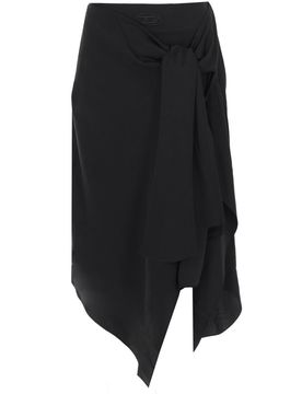 Skirt in Fluid Cupro with Front Knot