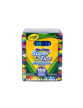 Pennarelli Lavabili Super Punta 18x1.8x13.5 Cm 150 Unità