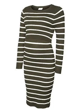 Vestito A Maniche Lunghe Newsiv June Maternity - Mamalicious - FashionsVida