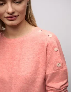 Softes Shirt mit Knöpfen female Pink