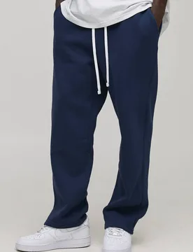 Herren Basic Oversized Jogginghose Mit Tiefem Schritt Navy Größe XL - boohooMAN - FashionsVida