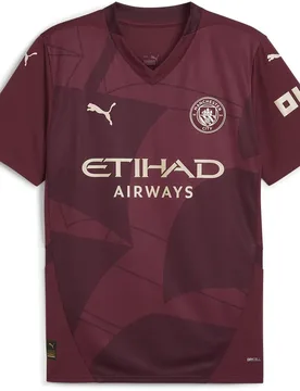 T-shirt à Manches Courtes Third Manchester City Fc 24/25 Dark Jasper L - Puma - FashionsVida