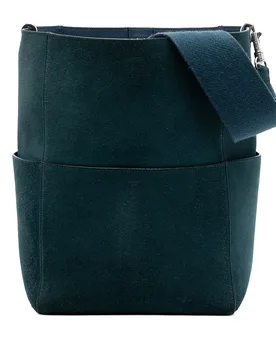 Medium Suede Seau Sangle Bucket Bag - Celine - FashionsVida