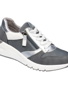 Keil-Sneaker H-Weite „Federleicht“ grau 40 Damen - wonderwalk - FashionsVida