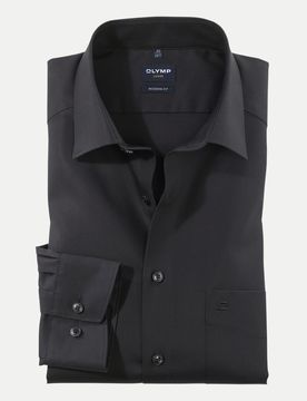 Modern-Fit Businesshemd Luxor Schwarz 48