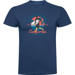 T-shirt à Manches Courtes Wave Calling Denim Blue S