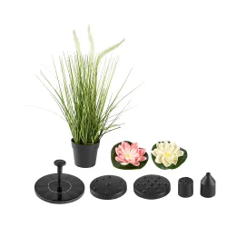 Brunnen-Set, 4-teilig schwarz