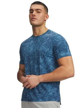 Maglietta A Maniche Corte Velociti Pro Print Blue M - Under armour - FashionsVida