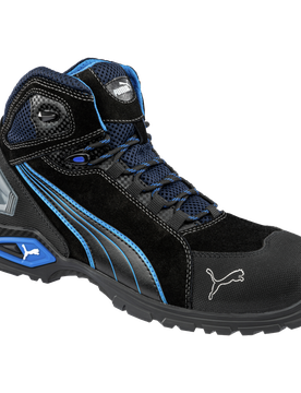 Chaussures de sécurité S3L FO SR Rio Puma noires/bleues Noir 40