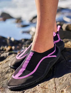 Women's 'Bermuda' Summer Beach Holiday Neoprene Aqua Wet Shoes in Lilac Size: 5 - Lilac - Size: 5 - Mountain Warehouse - FashionsVida